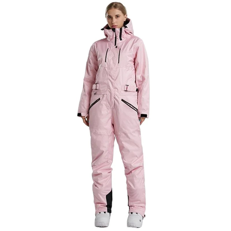 Traje de Esquí Original de una Pieza, para Snowboard y Esquí de Montaña, Conjunto de Pantalones Modernos, Ropa Impermeable
