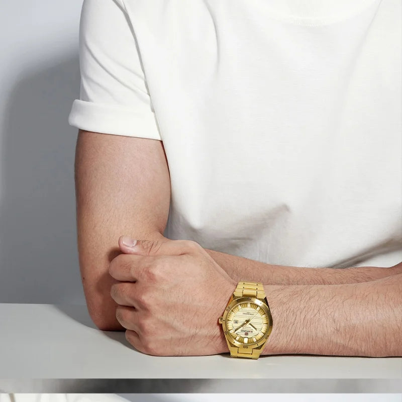 Reloj de cuarzo para hombre NAVIFORCE, original, resistente al agua, reloj de pulsera para hombre, correa de acero, cuarzo, visualización de fecha, luminoso, reloj de moda para hombre
