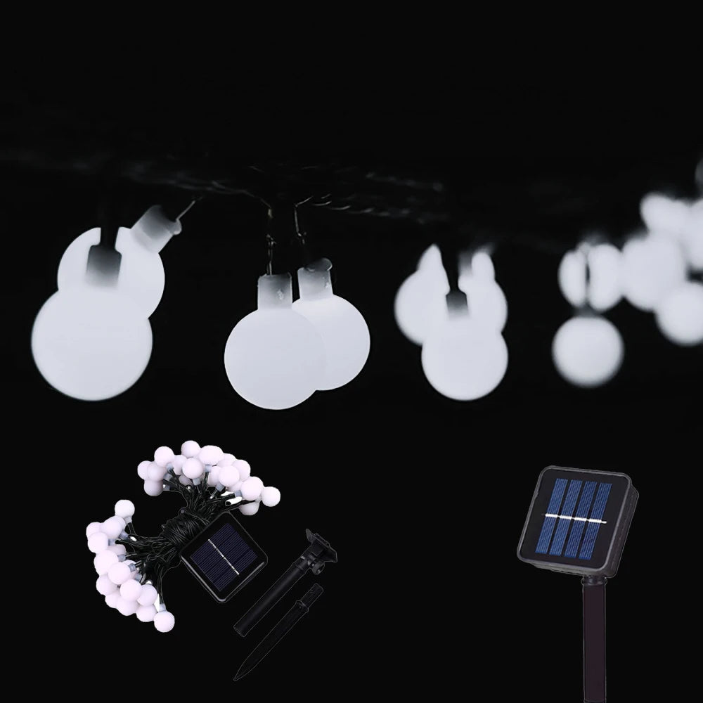 100LED Solar String Flowers Fairy Lights 10m 20m Waterproof Outdoor Solar String Lights Decorated Garden Christmas Holiday Light