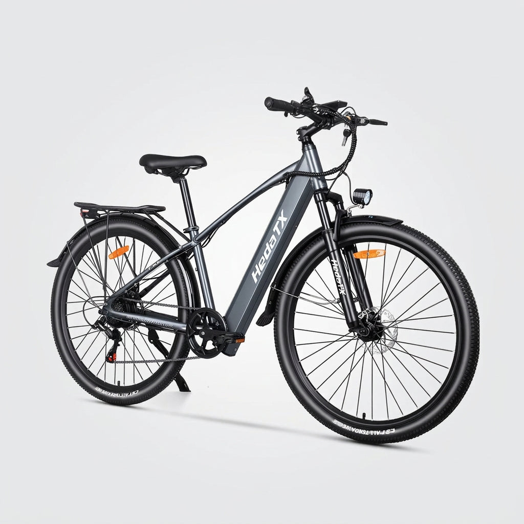 Bicicleta eléctrica urbana para adultos HedaTX TX1, bicicleta eléctrica de montaña para ciudad con cuadro de aleación de aluminio de 29x2.1", potente batería de litio de 48V y 16AH, bicicleta eléctrica todoterreno