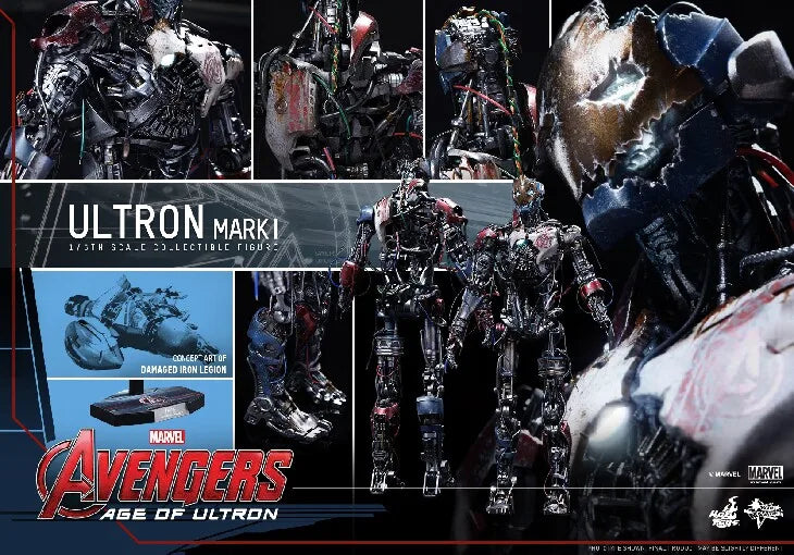 In Stock Hot Toys Marvel Avengers Age of Ultron MK1 Battle Damaged Soldier MMS292 1/6 Scale Action Figure Authentic Collectible