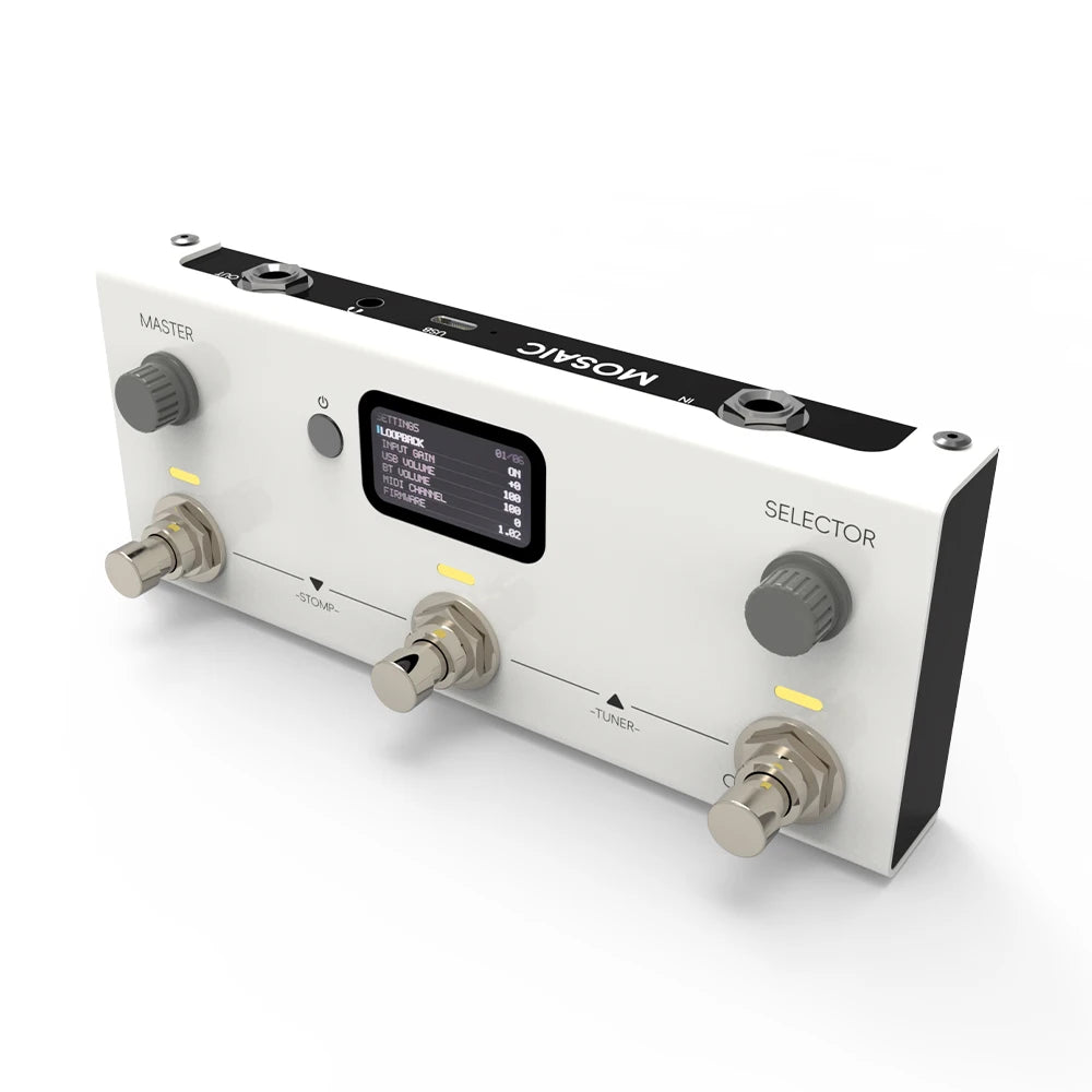 LIVTRA Procesador de Efectos para Guitarra y Bajo Eléctrico Todo en Uno: Práctica, Transcripción de Canciones, Programación de Batería, Grabación y IA