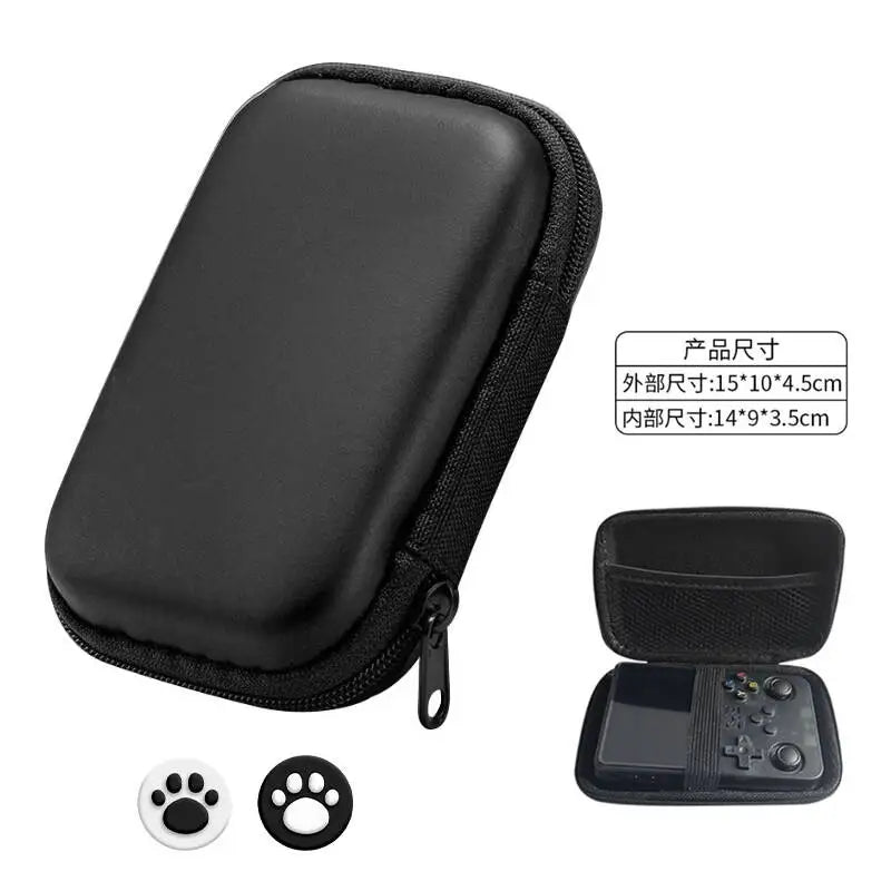 Estuche rígido de transporte compatible con consola de juegos retro portátil R36S / R35S / RG35XX, organizador de almacenamiento para emulador portátil