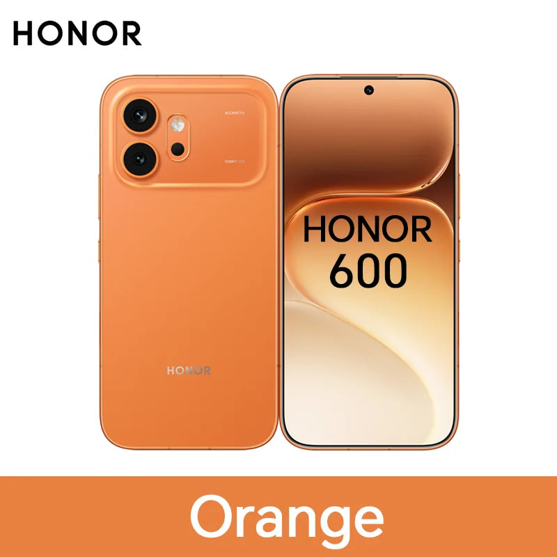 Smartphone Honor 600 5G versión UE, Snapdragon 7 Gen4, pantalla AMOLED de 6,57”, 6400 mAh, carga ultrarrápida de 80 W, 8 GB+256 GB/512 GB, cámara ultra nocturna con IA de 200 MP, OIS, diseño unibody de metal, NFC, IP68
