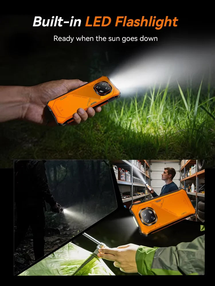 [Shipping From Poland] Cubot KingKong ES 5 Rugged Smartphone Android 16 Up to 24GB RAM(12+12GB) 256GB ROM 6.88-Inch 120Hz Screen 7000mAh Battery NFC Face Recognition Fingerprint Recognition IP69K 64MP+16MP SCT620