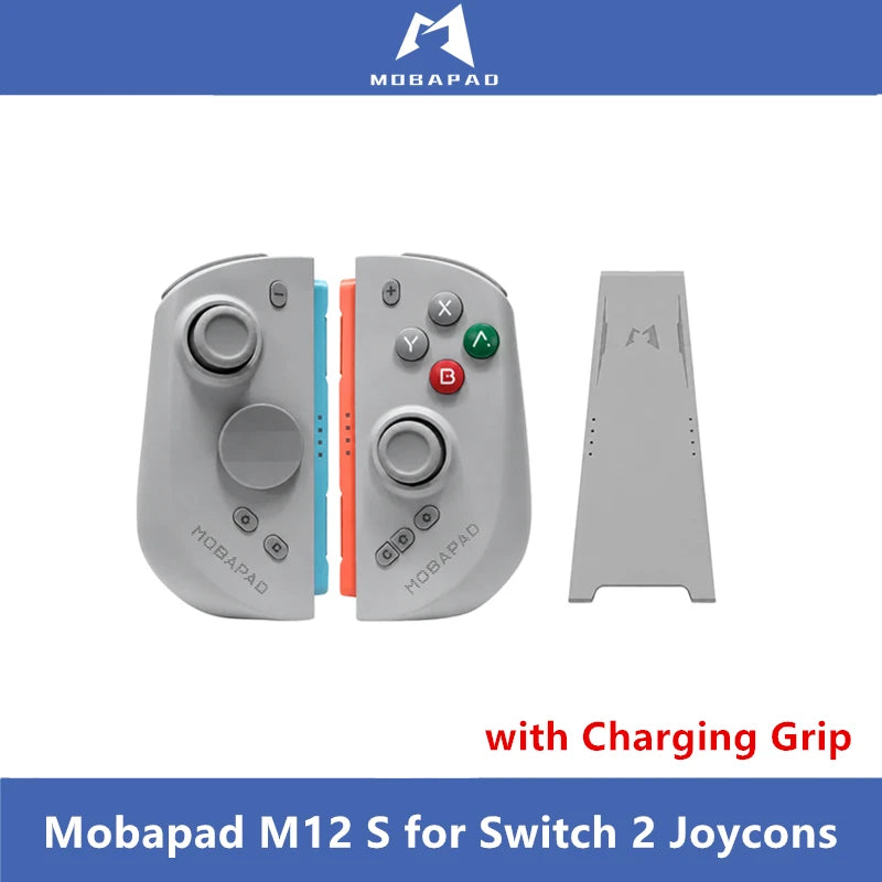 Mobapad Negro, Blanco, Gris Gamepa: Los Mejores Controles de Juego de Tercera Parte para Switch 2 Joycons: Mobapad M12 S con Bolsa, Agarre de Carga y Control de Juego