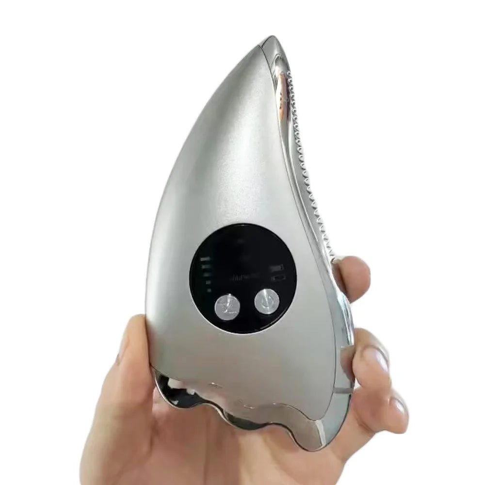 Tabla de Masaje Eléctrica Vibratoria para Lifting Facial y Cuello, Eliminación de Arrugas, Adelgazamiento Facial y Cepillo Meridiano