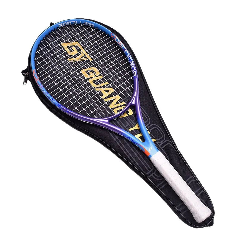 Raqueta de Tenis de Carbono Completo para Adultos, Raqueta de Tenis de Competición, Alto Rebote, Unisex, Entrenamiento Profesional, Individual