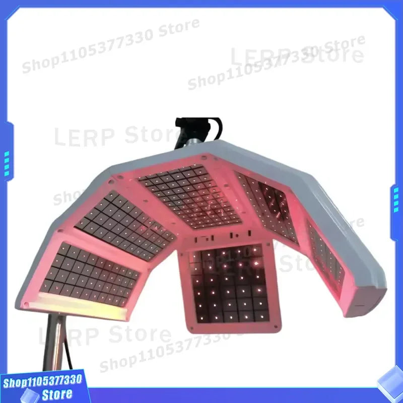 Máquina de crecimiento capilar con láser de diodo 650nm, cuidado del cuero cabelludo, anticaída, terapia de fotones LLLT PDT, equipo de belleza para salón y spa.