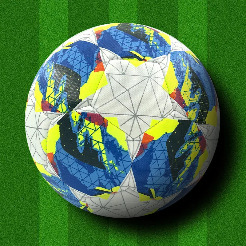 Pelotas de fútbol más nuevas, tamaño estándar 5, Material PU, alta calidad, juego oficial al aire libre, entrenamiento de fútbol, fútbol sin costuras