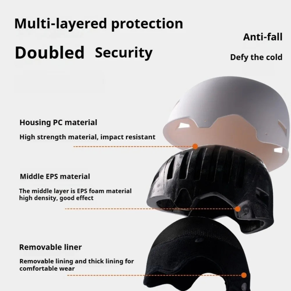 Eastinear Casco Esquí Gafas de nieve en un Casco de seguridad hombres y mujeres Esquí Snowboard Casco deportivo para adultos y niños