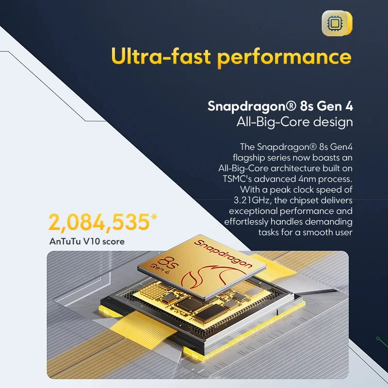 Smartphone POCO F7 5G NFC 12GB 512GB Snapdragon 8S Gen 4, batería de 6500mAh, pantalla AMOLED ultrabrillante de 6.83" 1.5K 120Hz, cámara principal de 50MP con OIS