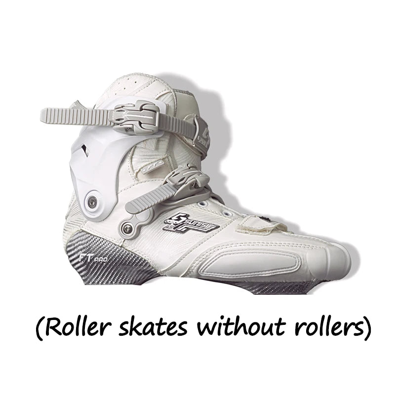 Patines de fibra de carbono Freestyle de 4 ruedas, patines de ruedas profesionales, patín de Slalom en línea para adultos