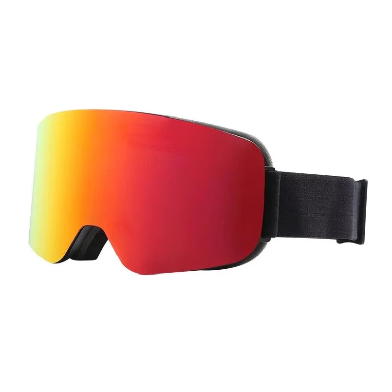 Gafas de esquí y snowboard para mujer y hombre, gafas de protección para esquiar, protección UV 400 contra la nieve, se usan sobre las gafas normales, diseño cilíndrico con doble protección antiniebla para adultos.