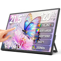 Monitor portátil táctil EVICIV de 10 puntos 21.5 pulgadas FHD 105% sRGB 120Hz HDMI USB-C Pantalla de viaje para portátil MacBook PC Superficie PS5 Xbox Gran pantalla externa con soporte VESA compatible