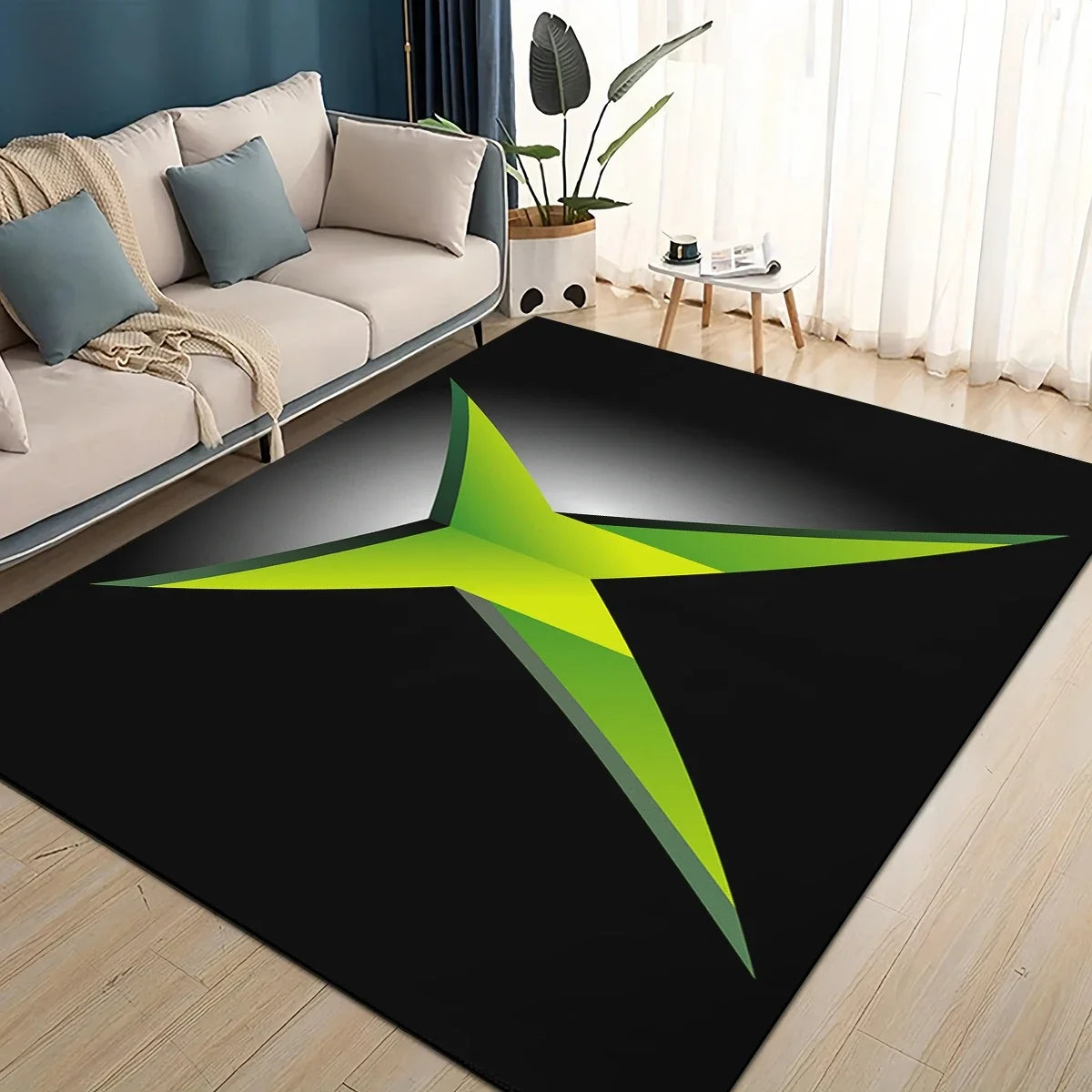 27 estilos de alfombra de Xbox para juegos, nuevo diseño de logo para sala de estar, dormitorio, decoración del hogar, tapete antideslizante para niños y sofá.