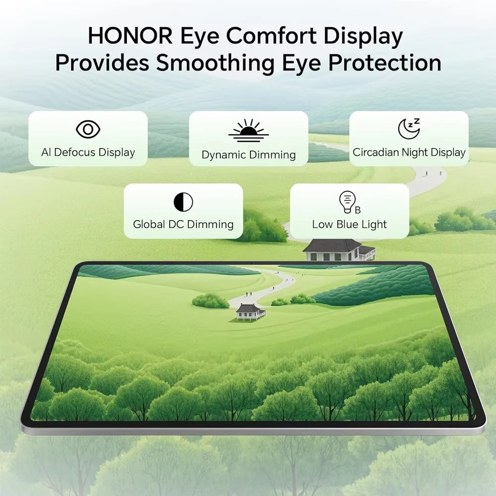 Tablet HONOR Pad 10, Versión EU, Pantalla de 12.1 Pulgadas 120Hz 2.5K, Batería de 10100mAh, Qualcomm Snapdragon 7 Gen 3, Cámara de 8MP