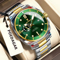 Reloj POEDAGAR de lujo para hombre, moderno, resistente al agua, con fecha, luminoso, de acero inoxidable, reloj de cuarzo para negocios y deportes