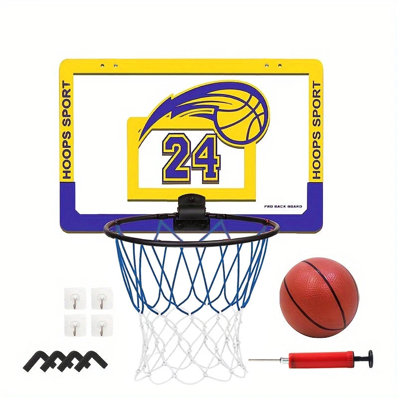Soporte de baloncesto plegable silencioso montado en la pared para niños, no poroso, actividad interior y exterior, baloncesto
