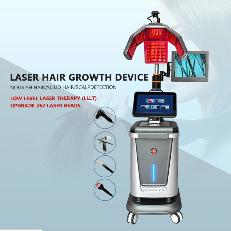 Máquina de Cuidado Capilar para Salón de Belleza y Spa Capilar Comercial, Dispositivo de Terapia Láser de Grado Médico para el Tratamiento del Crecimiento del Cabello