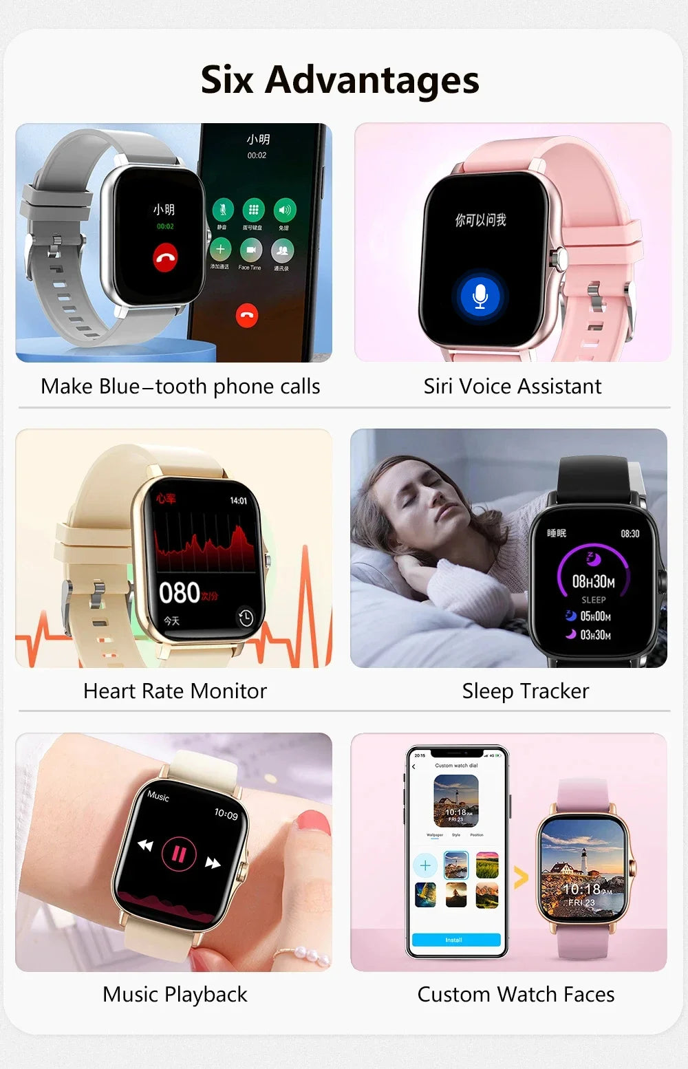 LAXASFIT 2025 Nuevo reloj inteligente para hombre, regalo para mujer, reloj deportivo de fitness con pantalla táctil completa, reloj inteligente con llamada Bluetooth