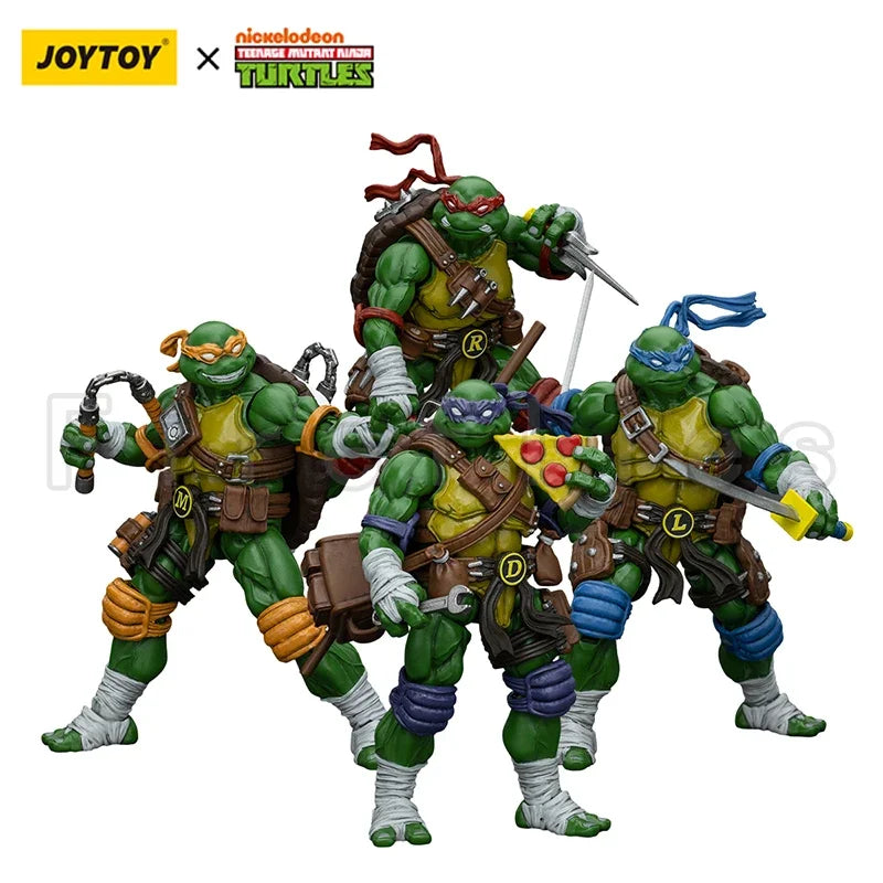 1/18 JOYTOY Action Figure Turtles-Michelangelo Donatello Leonardo Raphael Anime Model Toy