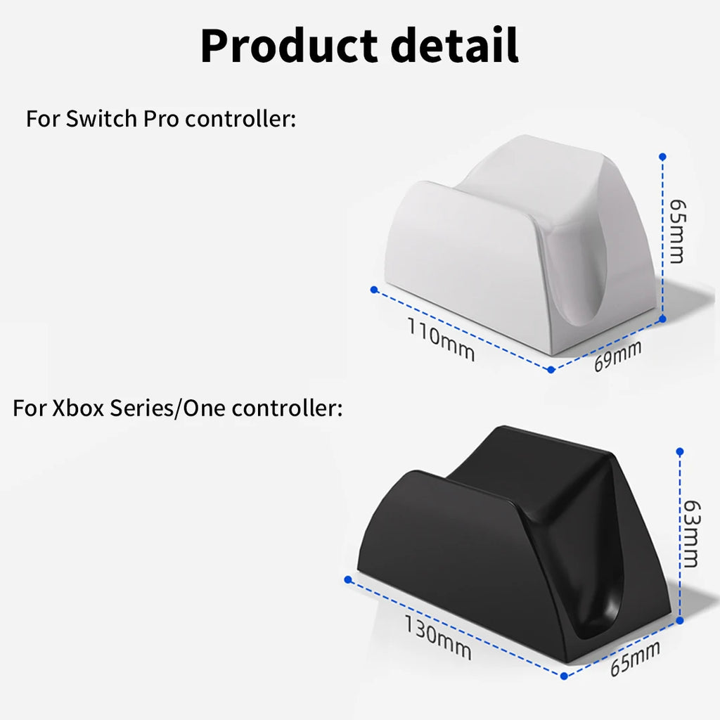 Soporte para controlador de juegos para Switch Pro / Xbox One, mando de plástico para mando de escritorio, soporte para mando de la serie Switch Pro/Xbox
