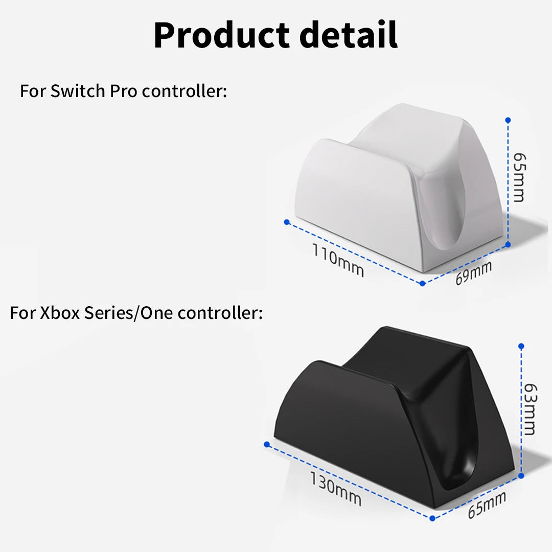 Soporte para controlador de juegos para Switch Pro / Xbox One, mando de plástico para mando de escritorio, soporte para mando de la serie Switch Pro/Xbox