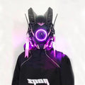 Máscara de casco nuevo Cyberpunk Samurai Robot Tech Shinobi especial Punk Techwear con luz Led máscara de Cosplay juguete niños regalo de Halloween ﻿
