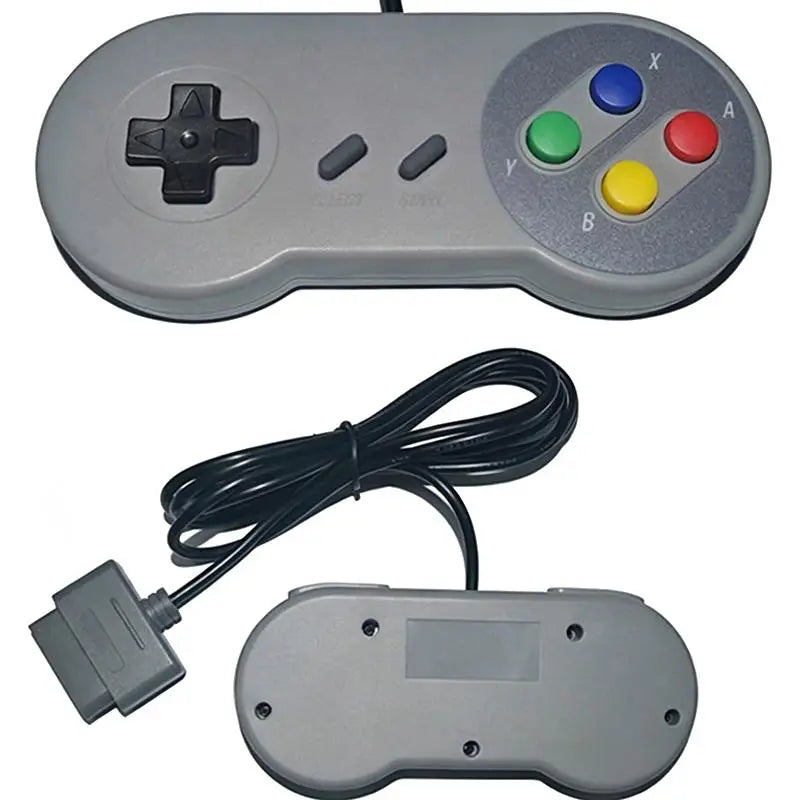 Wired SNES Retro Game Controller Responsive Press Buttons Durable Material for Classic Game Home Play