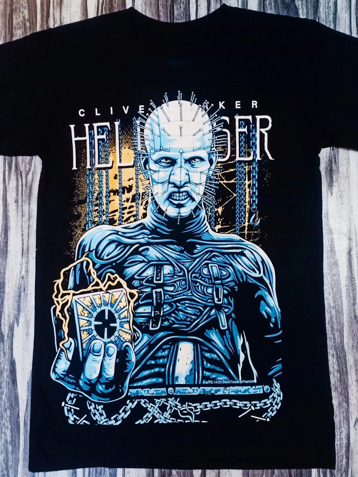 Camiseta gráfica de la película de terror Hellraiser, con el personaje Pinhead de Clive Barker, de algodón, para hombre y mujer, estilo urbano.