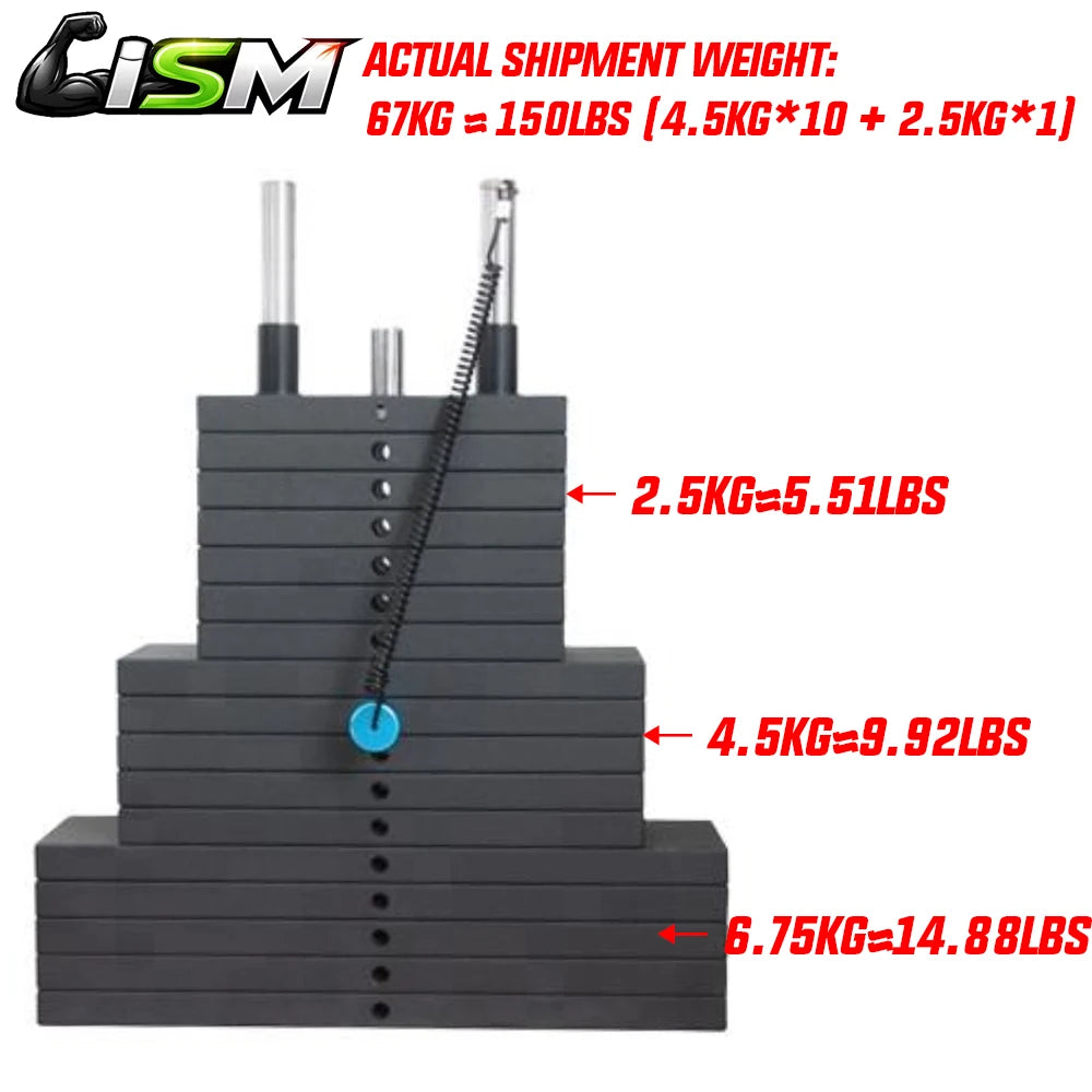 Gimnasio Multifuncional para el Hogar, Sistema de Poleas con Cable para Entrenamiento de Cuerpo Completo, Máquina de Ejercicios de Fuerza y Resistencia, Equipo de Alta Resistencia