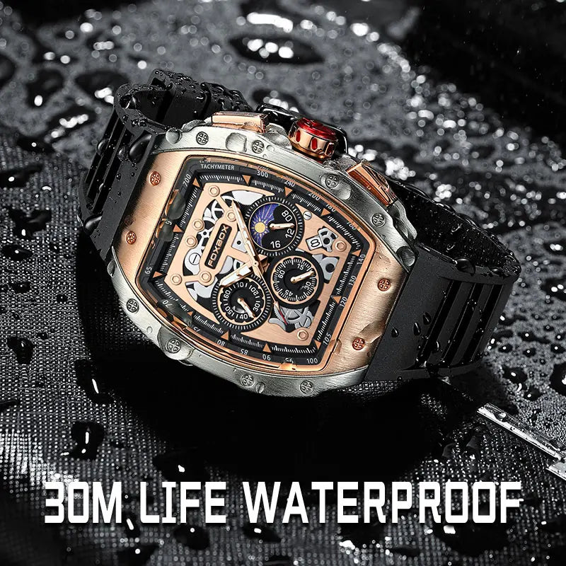 Reloj deportivo nuevo para hombre 2026, marca de lujo superior, relojes para hombre, cronógrafo de cuarzo militar impermeable para negocios, Montre Homme