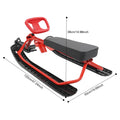 Trineo de Esquí de Invierno con Volante, Tabla Deslizante para Nieve de Alta Resistencia, Capacidad de Carga de 100 kg, Acero al Carbono, PU, para Niños, Adolescentes y Adultos