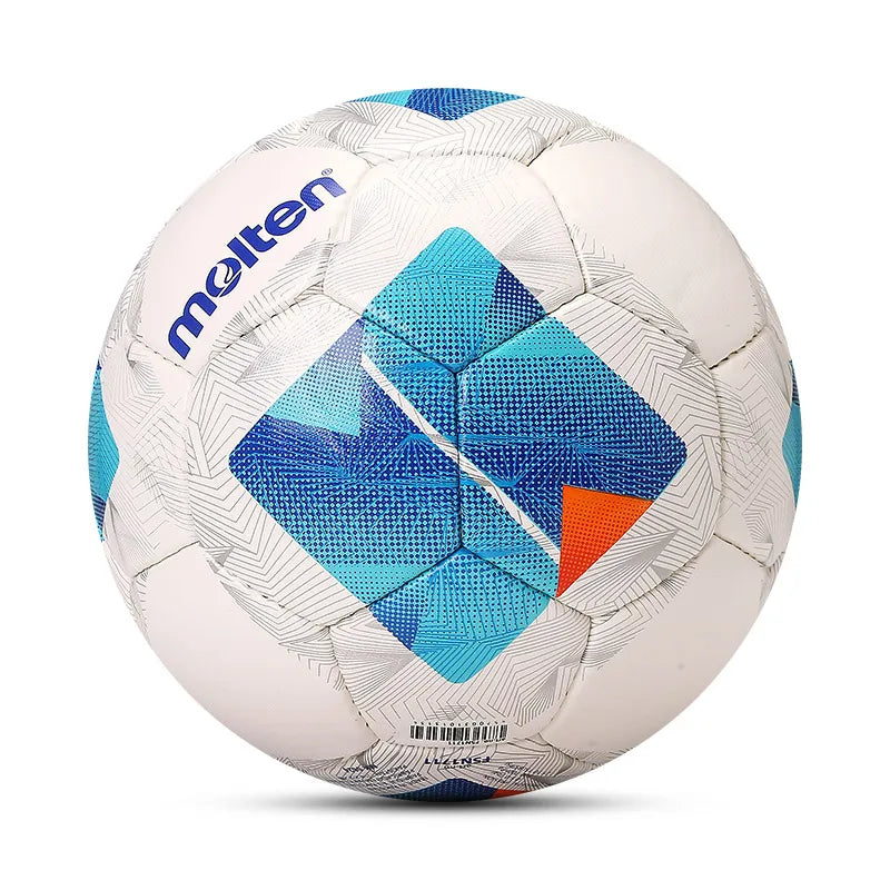 Pelotas de fútbol fundidas, talla oficial 5, talla 4, PVC, resistente al desgaste, cosidas a mano, competición de fútbol al aire libre, partido de entrenamiento