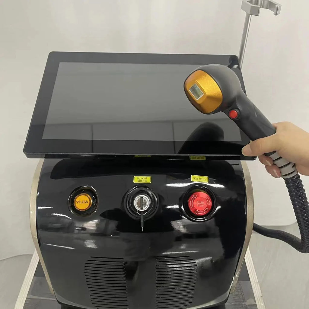 Máquina de Depilación Láser de Diodo de Titanio de 808 nm con Tecnología de 3 Longitudes de Onda, Equipo de Belleza para Depilación