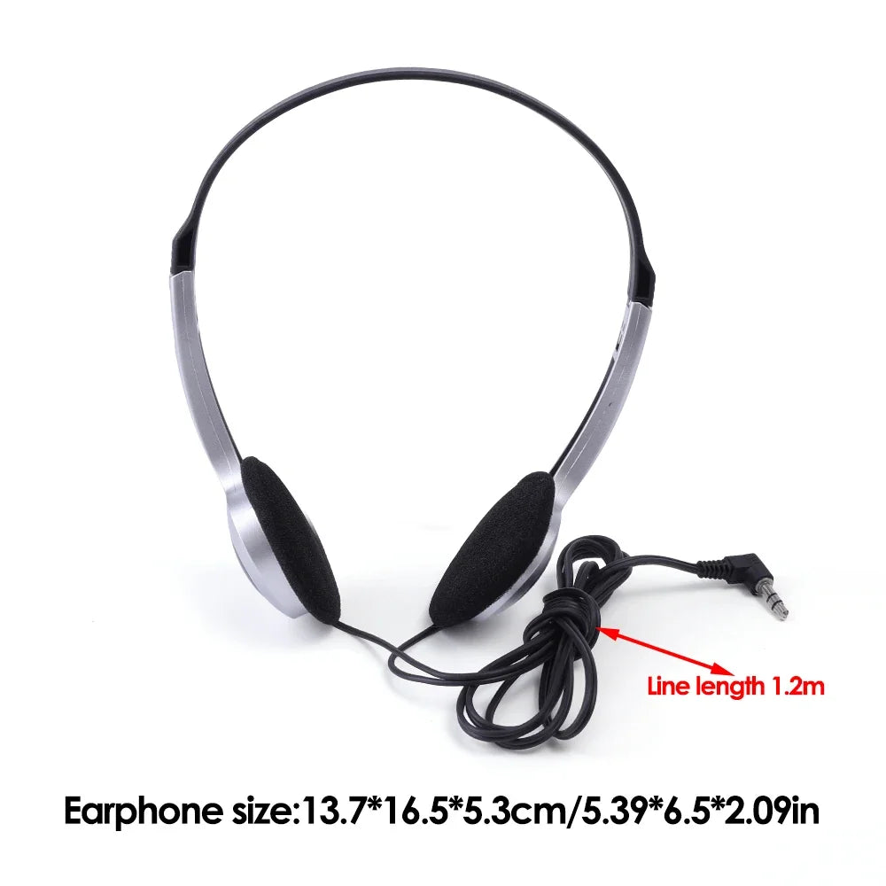 Auriculares portátiles con personalidad, diadema retro, estilo de moda en color negro, auriculares supraaurales, audífonos con cable de 3.5 mm, accesorios para fotografía