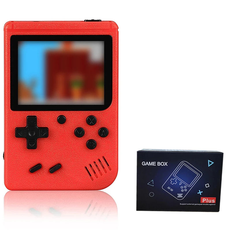 Mini consola de videojuegos retro portátil con 400 juegos integrados, pantalla LCD de 3.0 pulgadas, regalo para niños, consola de juegos portátil de 8 bits con salida AV