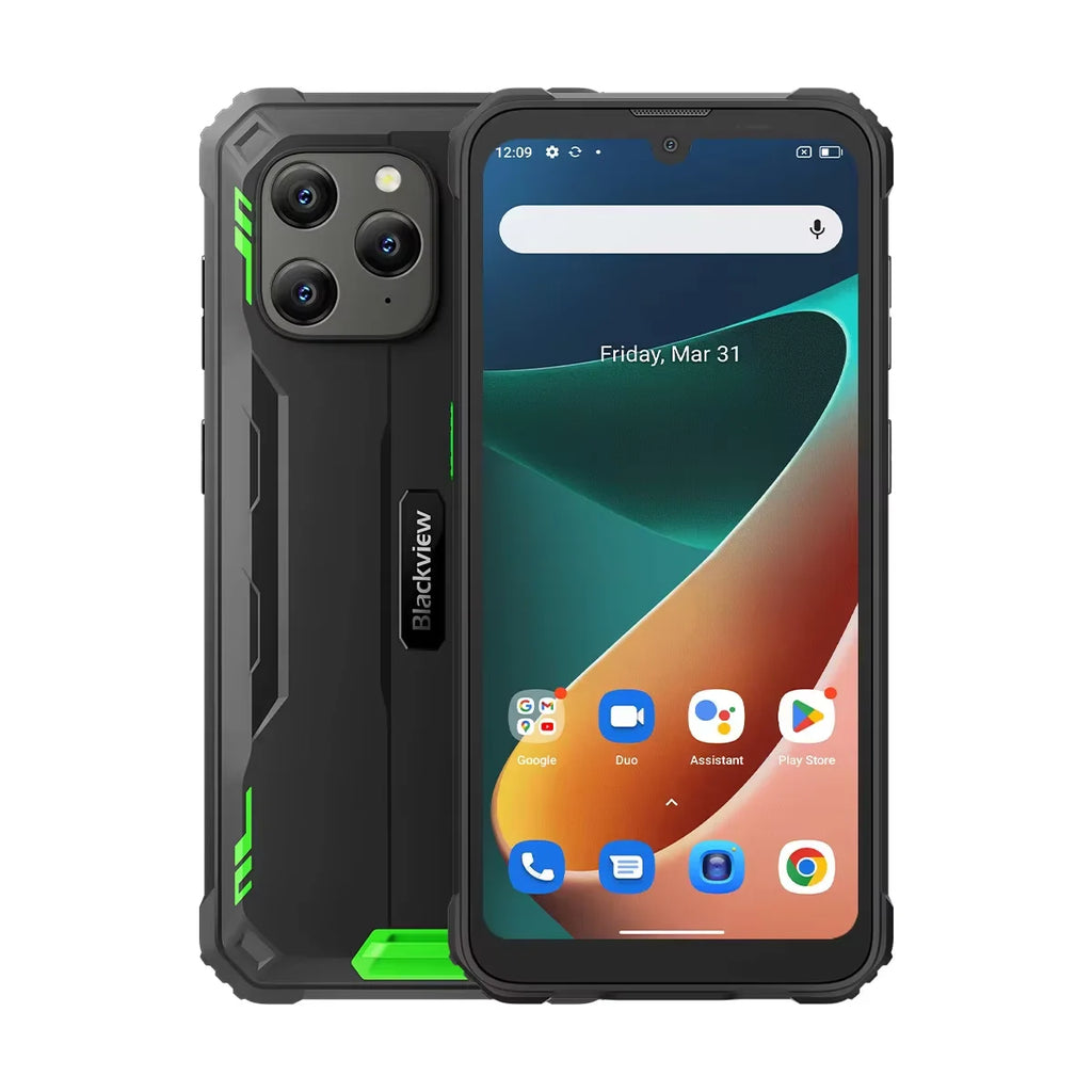 Teléfono resistente Blackview BV5300 PRO, pantalla HD de 6,1", batería de 6580 mAh, 4 GB de RAM y 64 GB de ROM, resistente al agua y al polvo IP68 IP69K