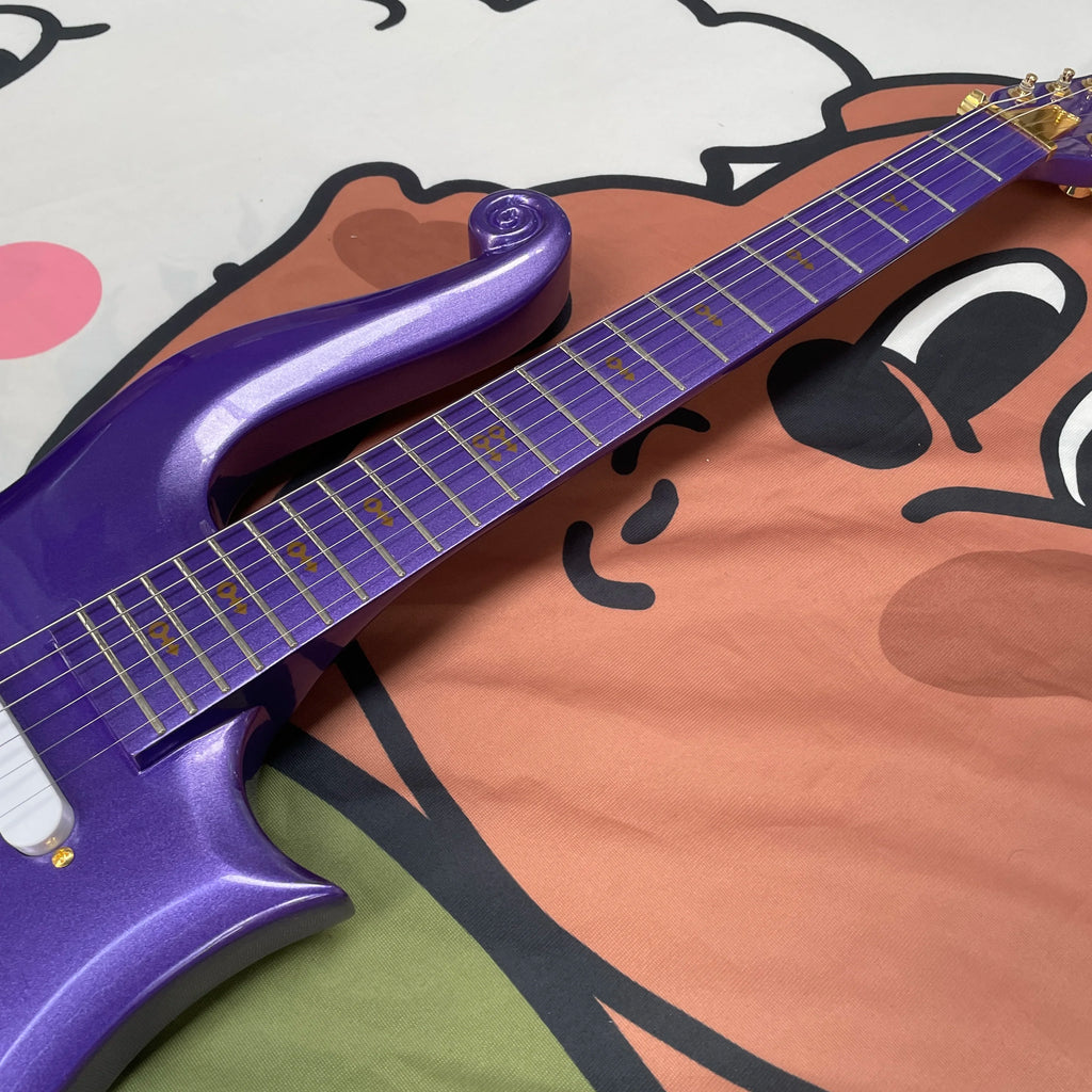 Nuevo Modelo de Guitarra Eléctrica Little Prince, Guitarra de Seis Cuerdas con Cuerpo de Caoba, Diapasón de Arce