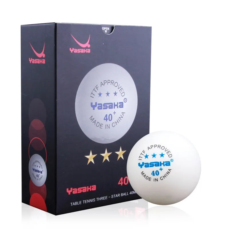 Pelotas de tenis de mesa Yasaka ABS 3Stars, nuevo material, pelota de ping pong con costuras 40+, para entrenamiento y competición, pelotas duraderas