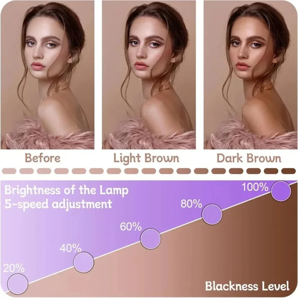 Lámpara de bronceado ultravioleta, trípode de 50W, lámpara de solario de 460nm y 480nm para bronceado corporal, 48 Uds., lámpara de luz azul, longitud de onda, cuidado de la piel