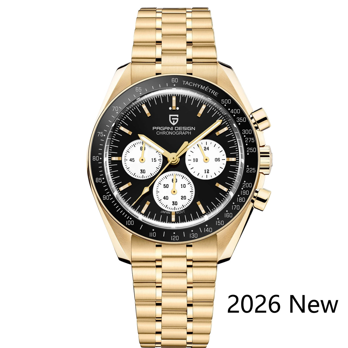 Relojes para hombre PAGANI DESIGN AK Project Mars 2026, reloj de cuarzo de lujo para hombre, cronógrafo deportivo con cristal de zafiro AR, fecha automática