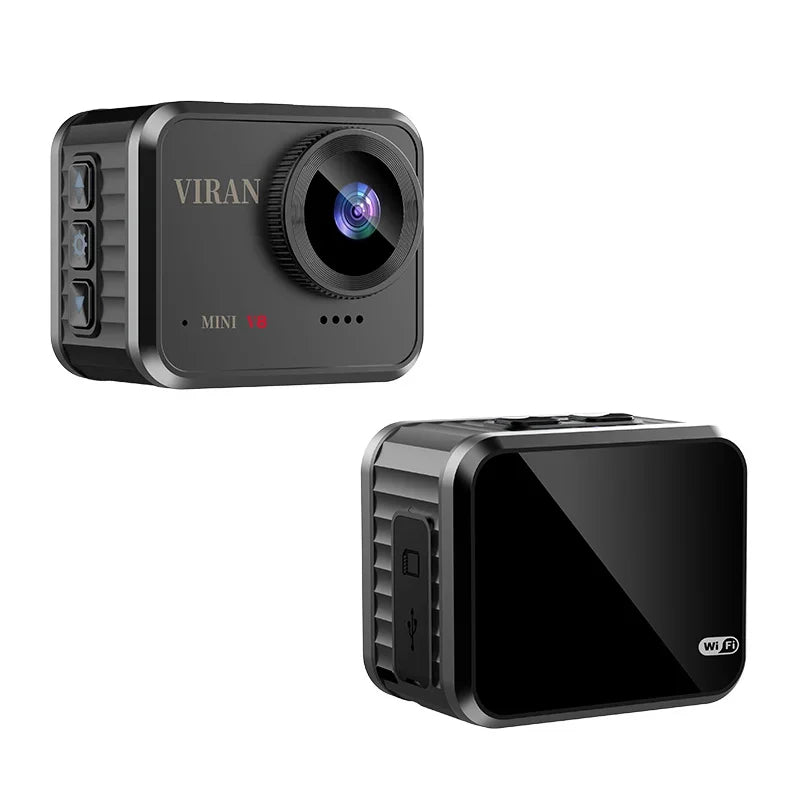 Mini Cámara de Acción HD 1080P, Impermeable, Portátil, con Wifi, Vista Remota, Pantalla de 1.54 Pulgadas, 145° °   Grabadora de Video Deportiva de Gran Angular