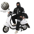 Ropa de motociclismo a prueba de frío, mono grueso de felpa de invierno con cremallera en la cadera, traje de esquí para pesca al aire libre para hombres y mujeres