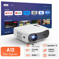 Nuevo Proyector Inteligente 4K con Netflix, Enfoque Automático, Proyector de Cine en Casa, WiFi6 5G, Bluetooth, MEMC, Proyector para Juegos y Películas, 2+64G, Dolby