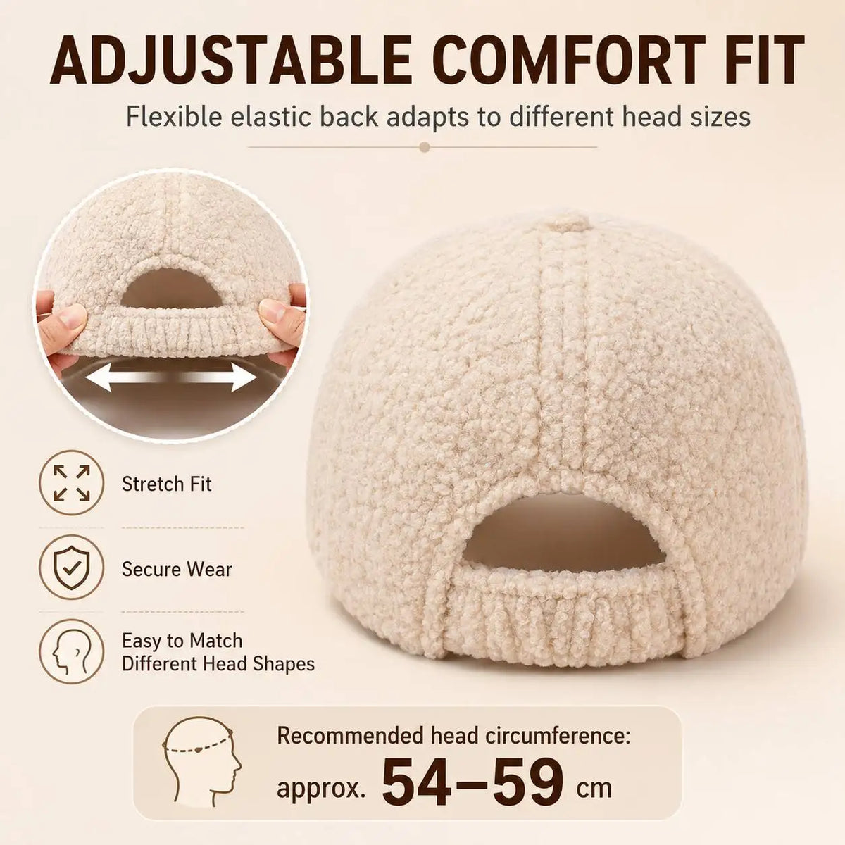 Gorras de béisbol gruesas, con forro de felpa, cálidas, ajustables, resistentes al frío, ideales para practicar deportes, montar en bicicleta, para actividades al aire libre, resistentes al viento, gorros de esquí y snowb
