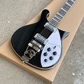 Guitarra eléctrica negra Rickenbacker 620 de alta calidad, guitarra de 6 cuerdas, cordal en forma de R. Envío gratuito.