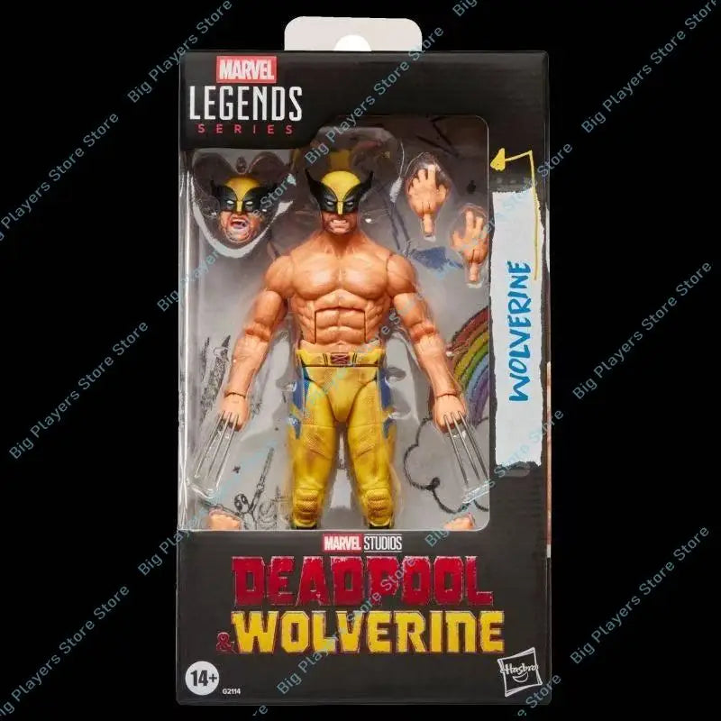 Figura de Acción Articulada de Wolverine Musculoso, Versión sin Camiseta, de Hasbro Marvel Legends Deadpool & Wolverine