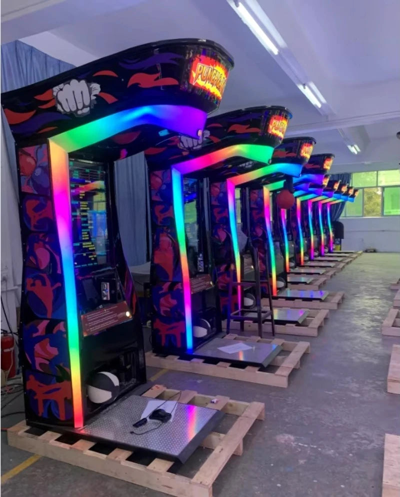 Máquina de Juego Arcade de Boxeo Electrónica Operada con Monedas, Modelo Personalizado de Última Generación